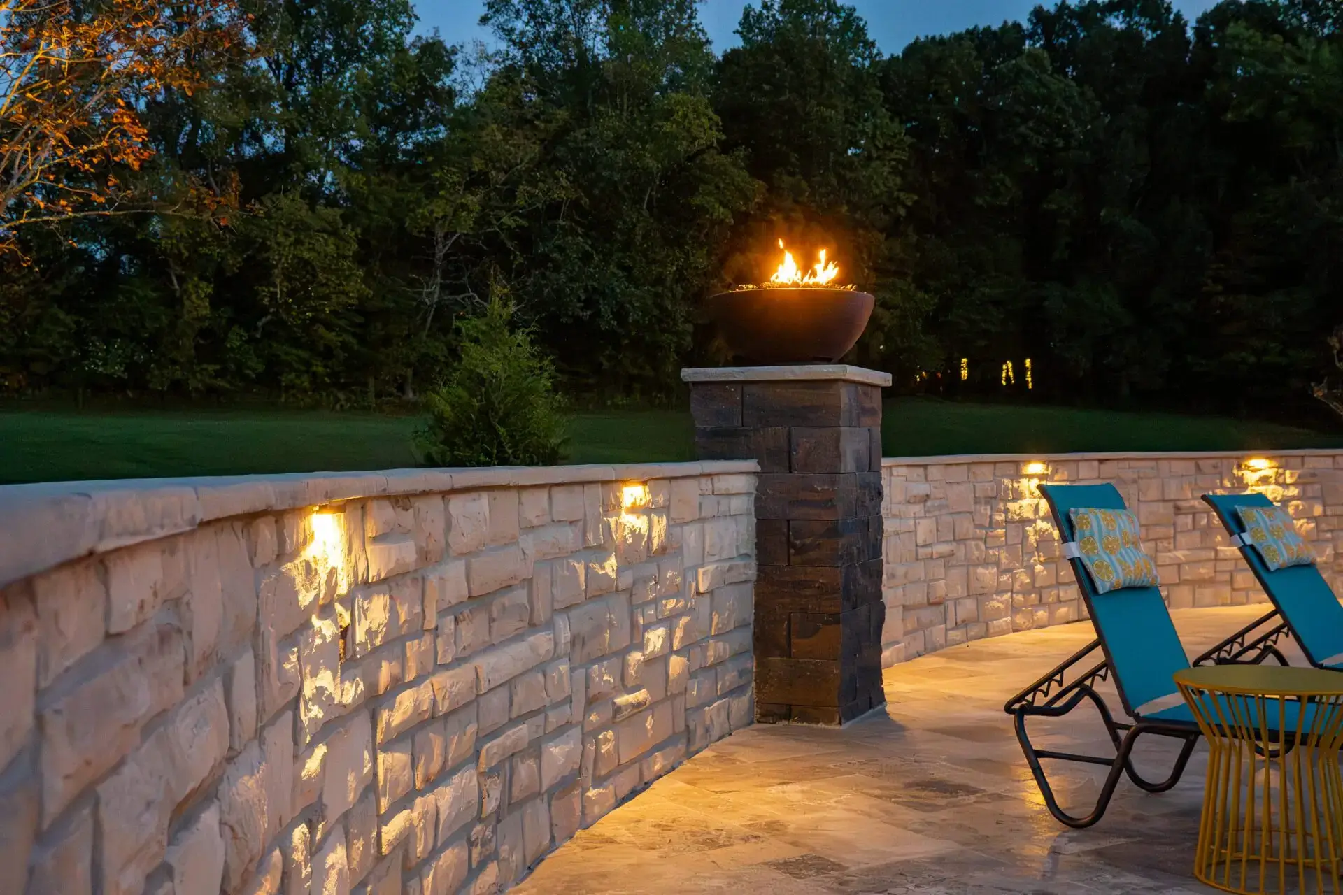 Relaxing space for outdoor living area