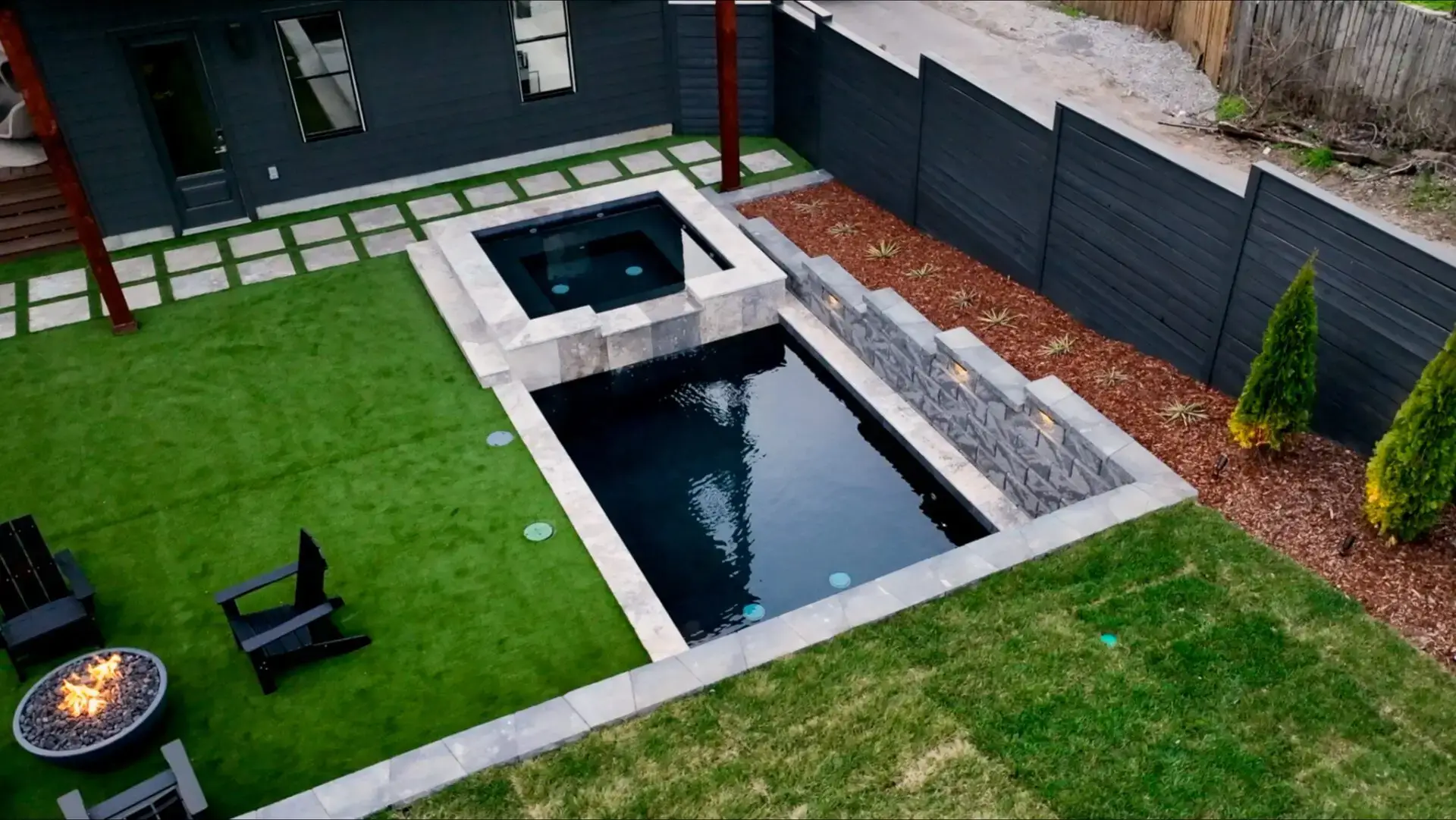 Relaxing outdoor space